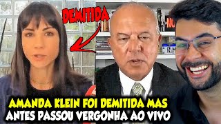 AMANDA KLEIN FOI DEMITIDA MAS ANTES DE IR EMBORA PASSOU VERGONHA AO VIVO