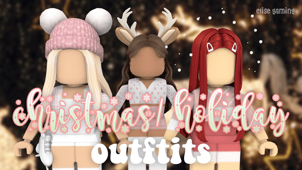 Aesthetic Christmas/Holiday Roblox Girl Outfits *ids/codes* - YouTube