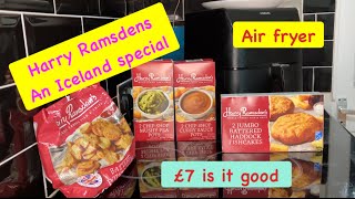 Air fryer Harry Ramsden  Iceland meal deal