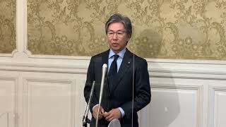 2020年12月17日　安住国対委員長　自民党森山国対委員長との会談後ぶら下がり