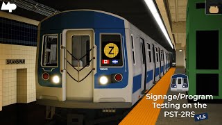 PTA Subway: Program Testing on the PST-2RS!