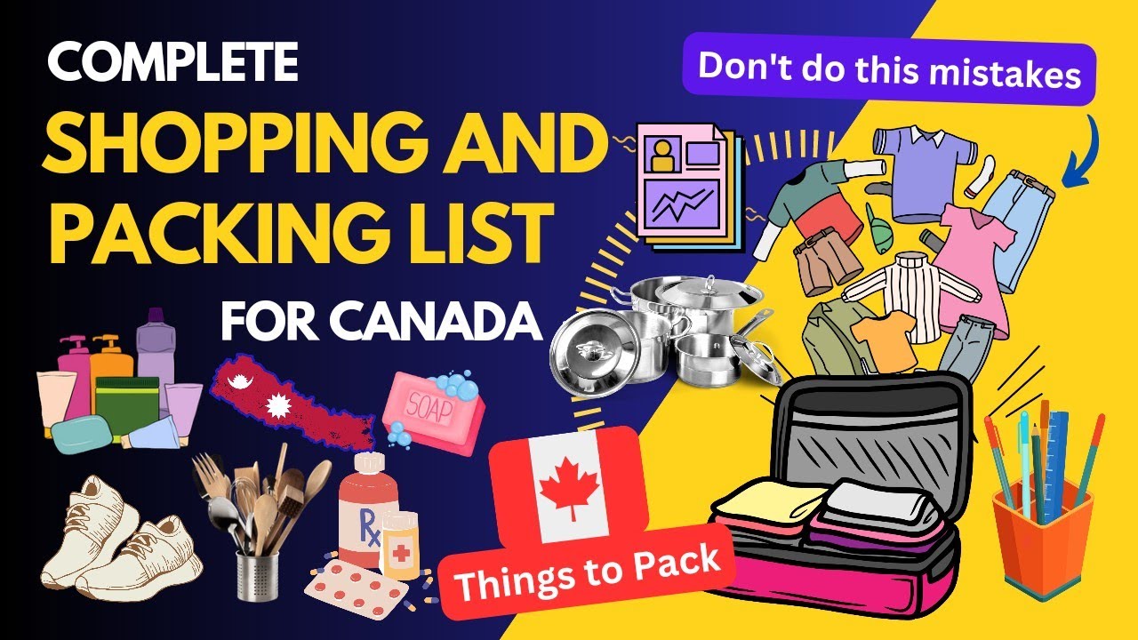 PACKING FOR CANADA | What To Pack As An International Student | Full ...