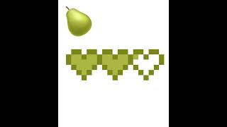 🍐🍐🍐x♥︎ #art #pixelart #pear #green #heart #colour