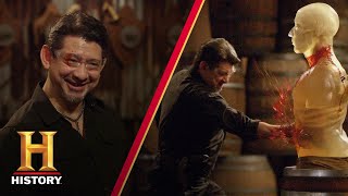 Forged in Fire: Beat the Judges: DAMASCUS STEEL CINQUEDEA CHALLENGE (Season 1) | History