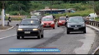 Desnível na avenida Aricanduva causa quatro acidentes no mesmo dia