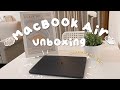 Apple Macbook Air M2 midnight aesthetic unboxing , comparing M1 and M2 Macbook Air ☁️