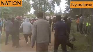 Chaos erupts at Shamata Grounds as teargas targeting former DP Gachagua causes panic