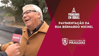 Pavimentação da Rua Bernardo Michel