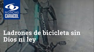 Ladrones de bicicleta sin Dios ni ley: así robaron a comerciantes en el centro de Bogotá
