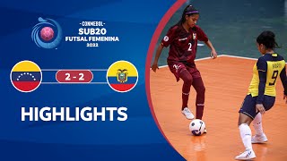 CONMEBOL Sub 20 Futsal FEM 2022 | Venezuela 2-2 Ecuador | HIGHLIGHTS
