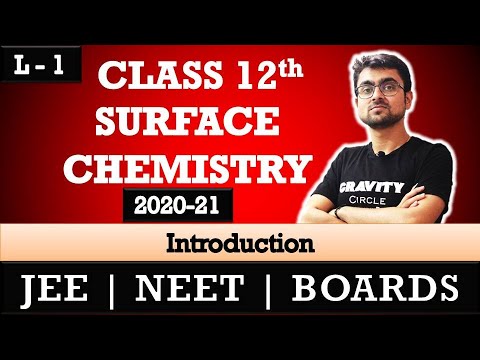 Introduction to Surface Chemistry L – 1 JEE NEET BOARDS by Mrityunjay Sir