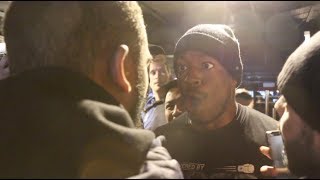 RAW BEEF! DEION JUMAH CONFRONTS LAWRENCE OKOLIE \u0026 HIS TRAINER BARRY ROBINSON IN VERY HEATED EXCHANGE