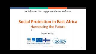 Social Protection in East Africa  Harnessing the Future