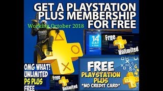 How To Get FREE PSN PLUS *100% WORKS* - january 2019 - without any CREDIT card or MONEY.