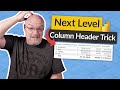 Make your Power BI Visual POP with this column header trick