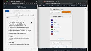 AWS Academy Cloud Operations (SysOps) Module 4: Lab 3 - Using Auto Scaling