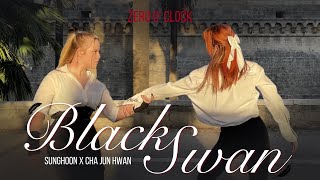 ONE TAKE| Sunghoon(ENHYPEN)× Cha Jun Hwan- Black Swan 'BTS  |Dance Cover IN PUBLIC by  Zero 0' Clock