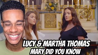 FIRST TIME HEARING | Mary Did You Know - Sister Duet - Lucy & Martha Thomas