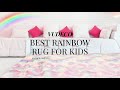 the best large kids rainbow rugs for living room to create baby paradise vudeco