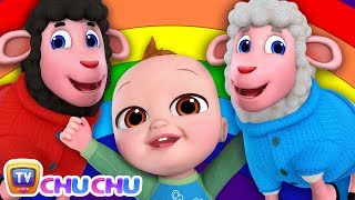 Baa Baa Black Sheep Song - Colors of the Rainbow - ChuChu TV Toddler Learning Videos