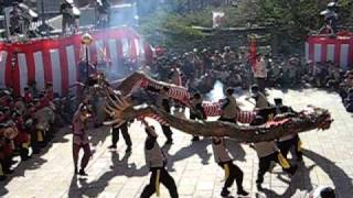 2010長崎くんち「諏訪神社(前日朝)籠町」龍踊①