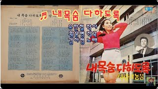 내목숨 다하도록 - 김하정(69)   k-pop 韓國歌謠