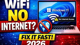 Windows 11 WiFi Connected But No Internet? Fix It Fast! (2026 Working Method)