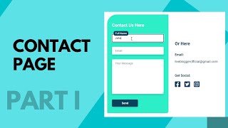 Design A Responsive Contact Page For Your Website (HTML)