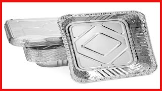 Juvale Aluminum Foil Pans with Lids 9x13 (20 Pack) Half Size Disposable Trays for Steam Table, Food