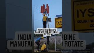 Wind turbine installation India generate electricity @2m/s