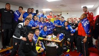 Changing-room cam | AFC Bournemouth squad celebrate winning the Sky Bet Championship