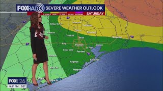 Houston weather timeline: Rain chances starting Valentine's Day