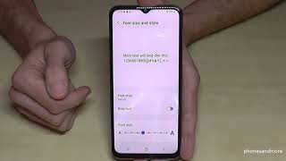 Samsung Galaxy A23 (5G): How to change the Text size (Font size)? Tutorial
