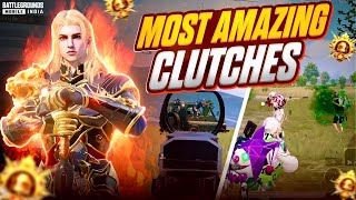 Lightning Fast Clutches 🔥🔥 | Full Rush SOLO Vs SQUAD Fastest Clutches in Rank Push Lobby | BGMI