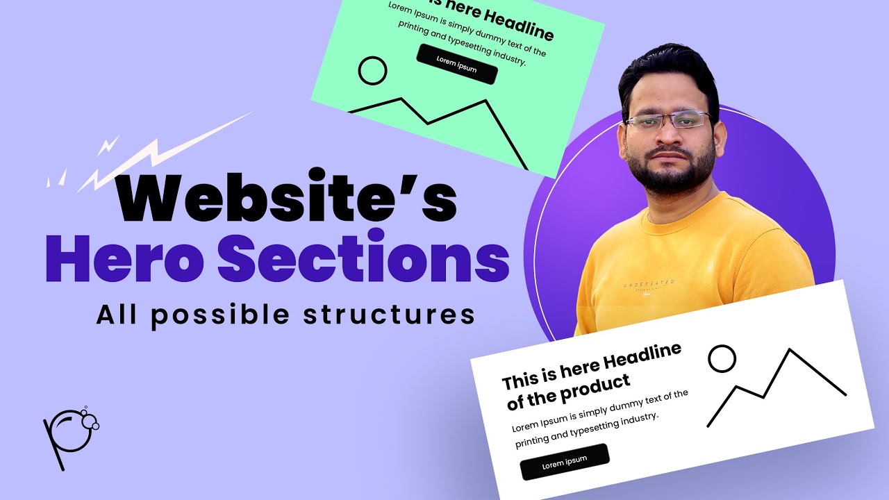 All Possible Website's Hero Section Designs Structures Defined In HIndi ...