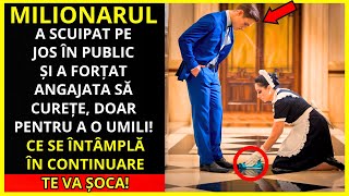 MILIONARUL A SCUIPAT PE JOS ÎN PUBLIC ȘI A FORȚAT-O PE MENAJERĂ SĂ CURĂȚE, DOAR PENTRU A O UMILI...