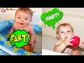 Fart babies in the bathtub 💨💨💨 - Lovely Babies Fart 🤣🤣🤣 - Funny Pets Moments