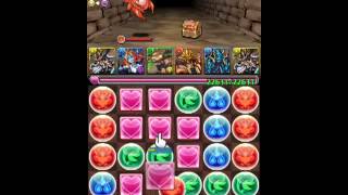 パズドラ「土日ダンジョン 超級」覚醒ゼウス9倍PT ノーコン