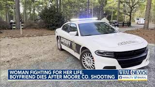 Woman fighting for her life, boyfriend dies after Moore Co. shooting