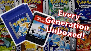 Unboxing a Pokemon Game From Every Generation