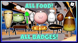 How To Get All NEW 14 FOODS and SECRET BADGES in Secret Staycation | ROBLOX