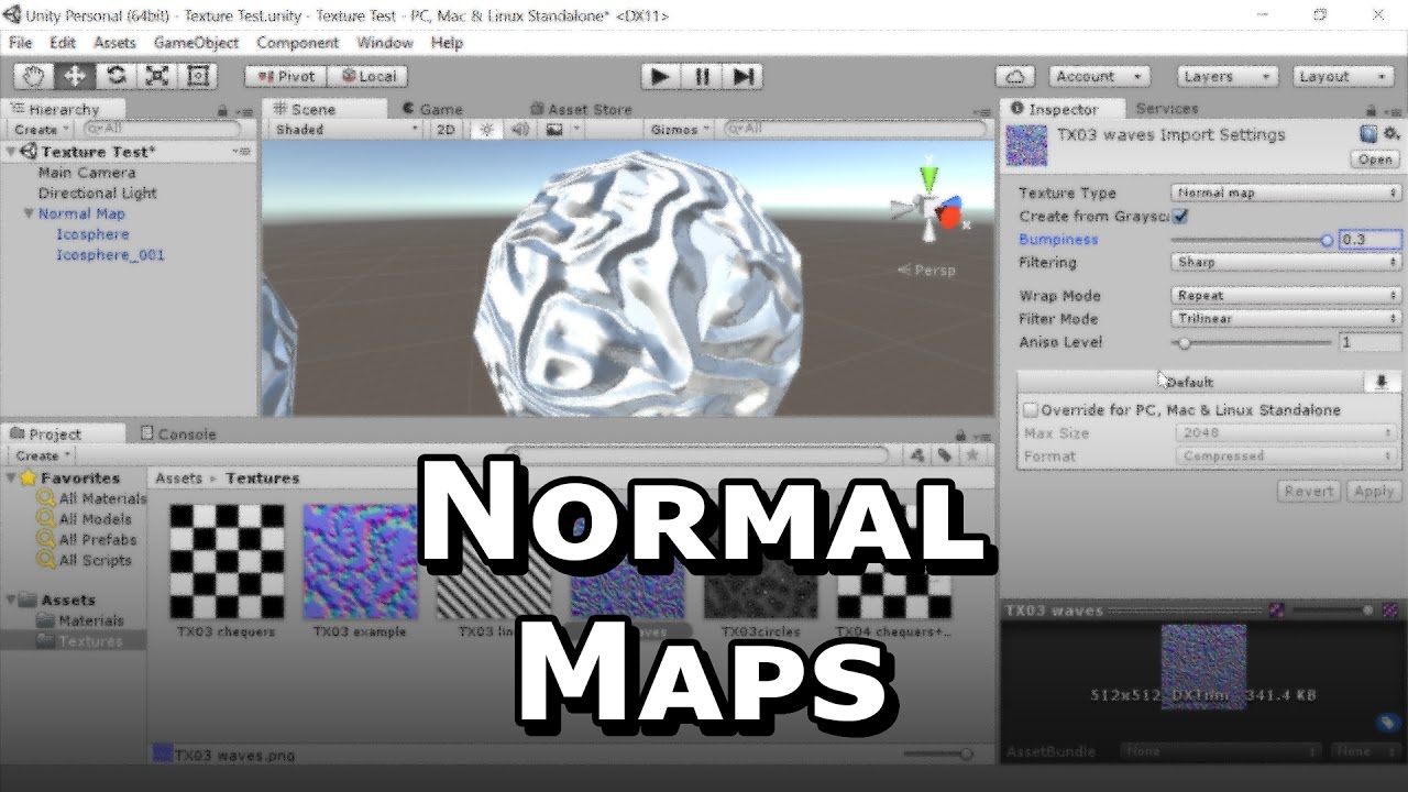 Using Normal Maps In Unity Youtube