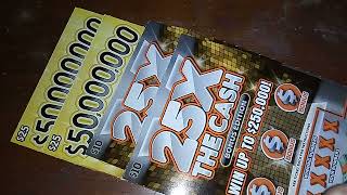 25x the cash, 50,000,000 cash riches.  $70 session. Maine scratch tickets