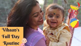 9 Month Baby's Morning to Night Routine || Vihaan's Full Day Routine || makeUbeautiful