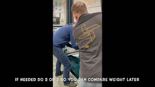 Measure coat weight using aluminum foil v2