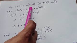 Cauchy's theorem  # M.Sc algebra # Explained in Tamil