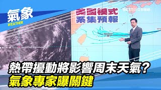 熱帶擾動將影響周末天氣？氣象專家曝關鍵｜三立準氣象｜20200812｜三立新聞台