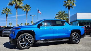 2025 Chevrolet Silverado EV, RST, Riptide Blue Metallic with Sidewinder Mode