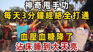 達摩甩手功，每天100下，經絡全疏通！心肺功能強了，血壓 血糖全降了，睡眠也好了【健康管家】