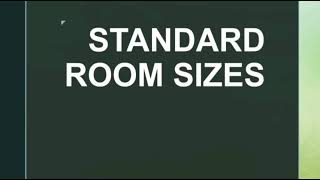 Standard Room Sizes